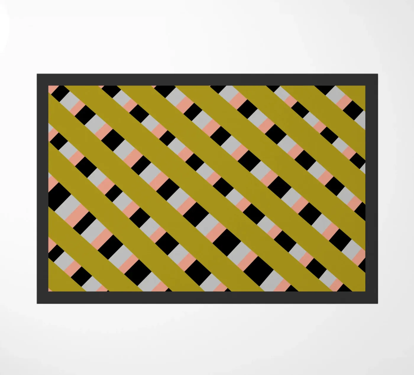 Weaving stripe pattern 04 doormat by Little Dean