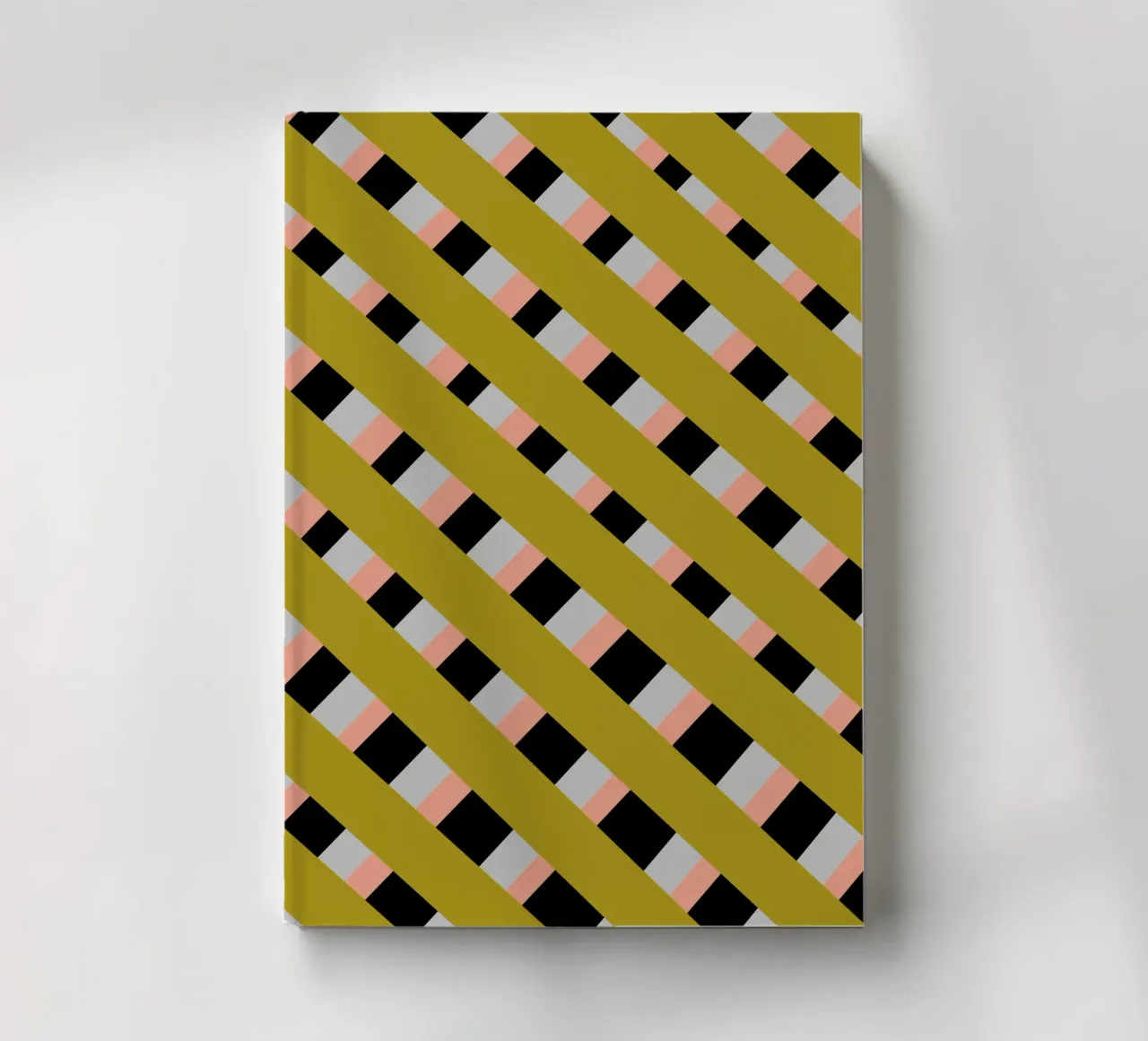 Weaving stripe pattern 04 notebook by Little Dean