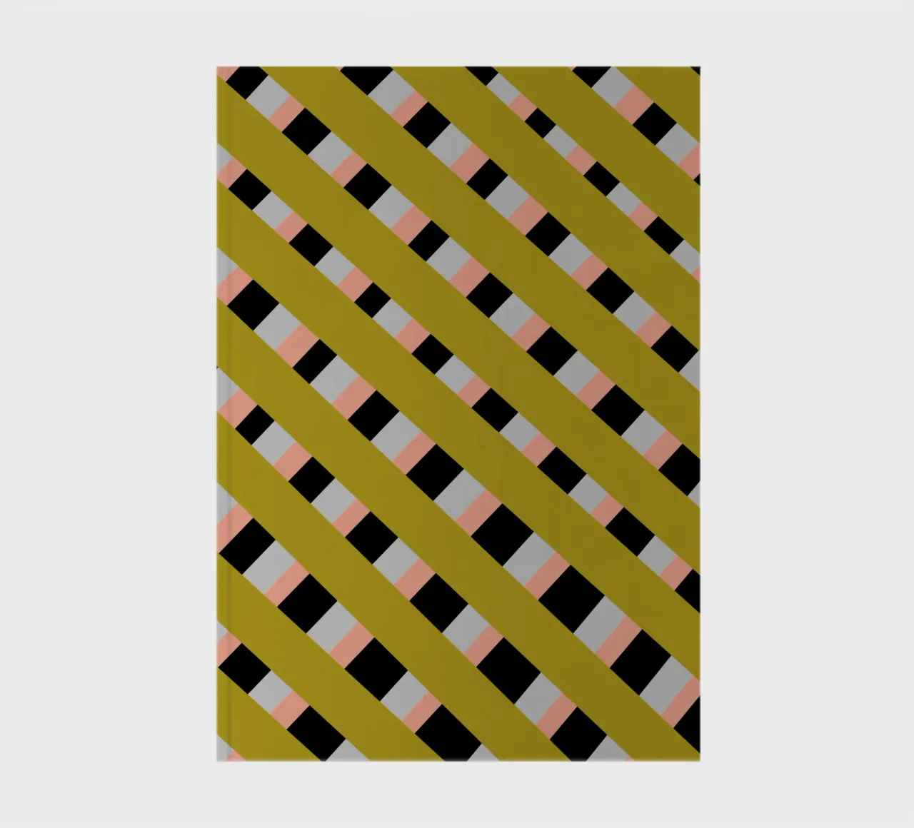 Weaving stripe pattern 04 notebook by Little Dean