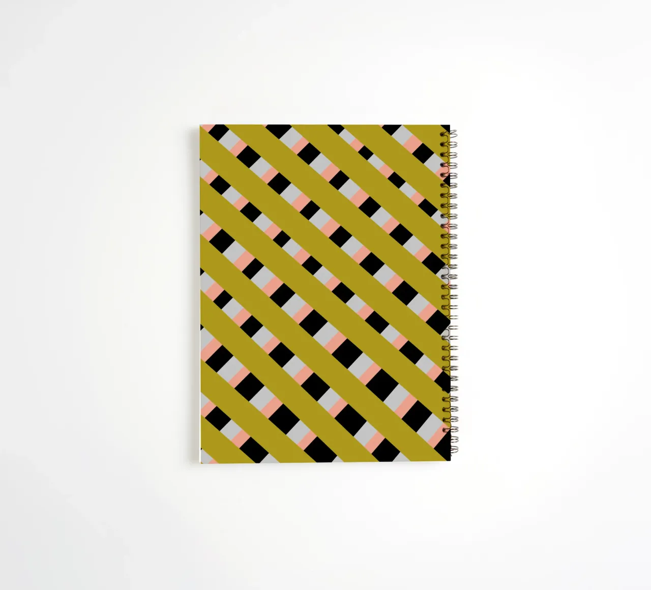 Weaving stripe pattern 04 spiral notebook by Little Dean