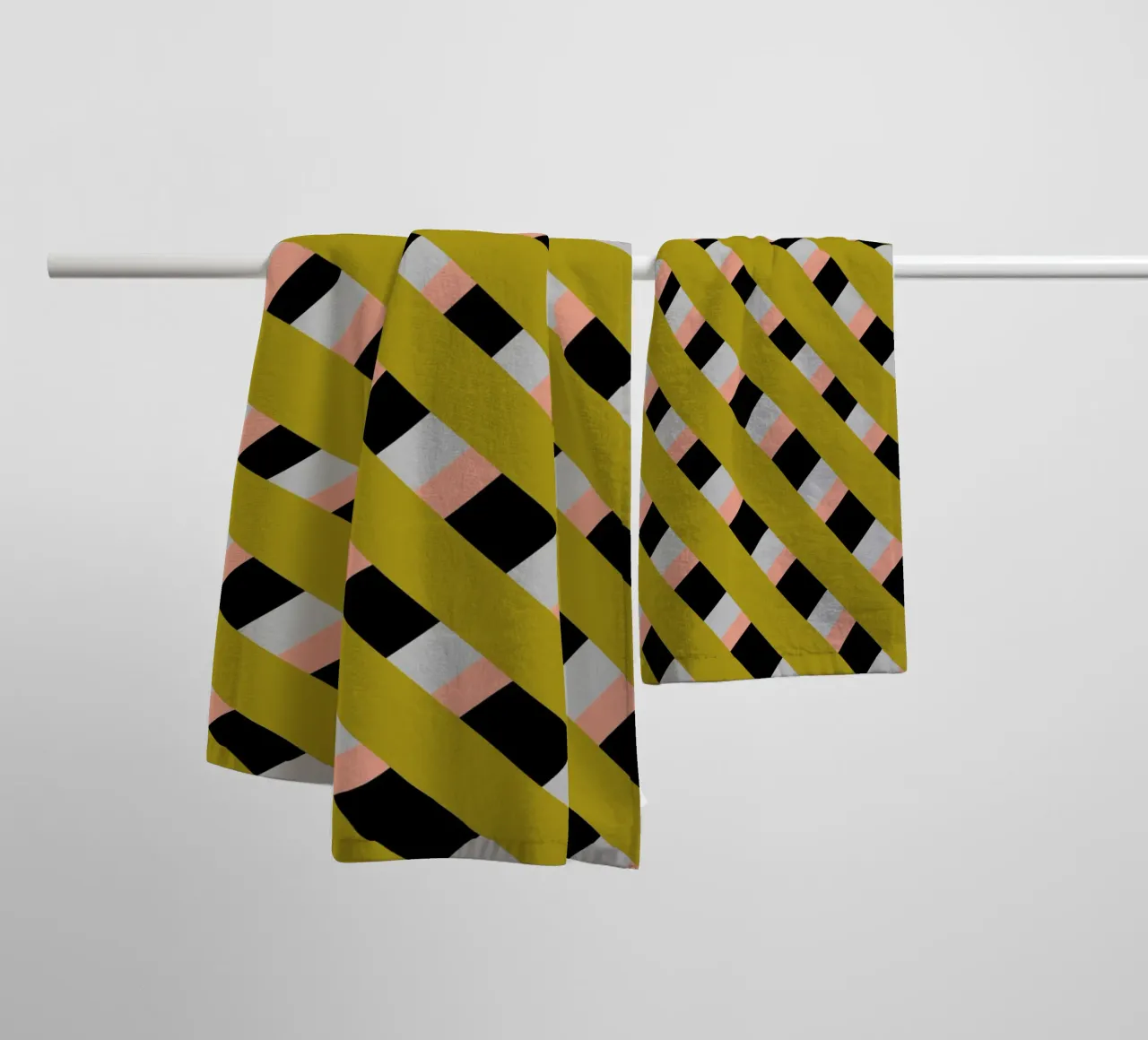 Weaving stripe pattern 04 towel by Little Dean