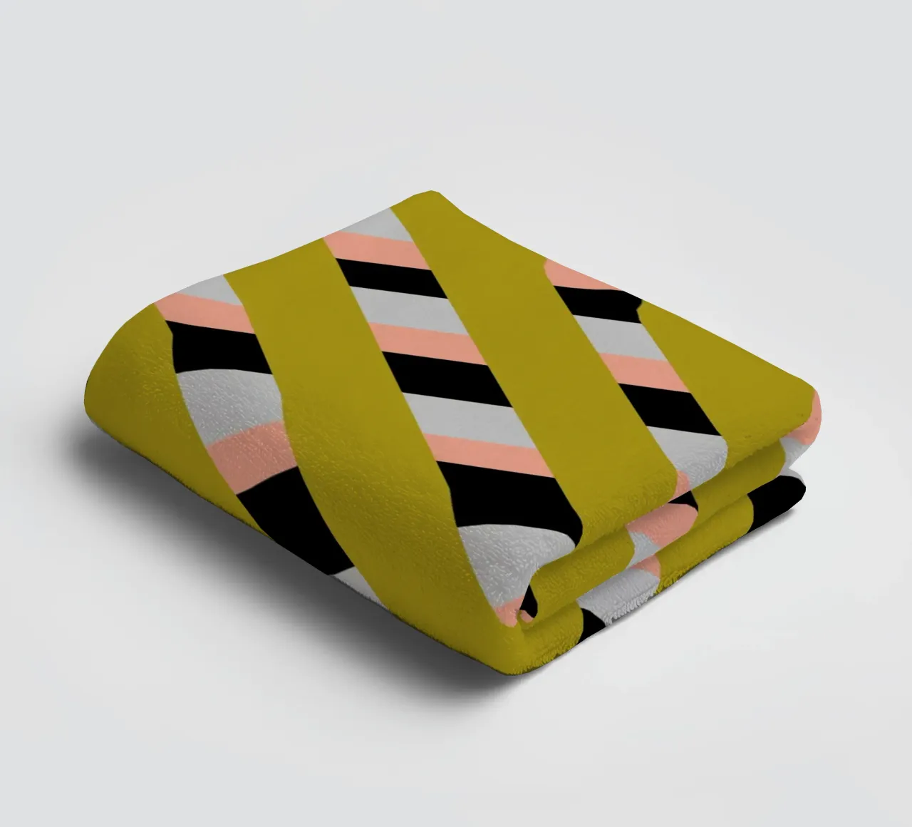 Flechtstreifenmuster 04 Handtuch von Little Dean