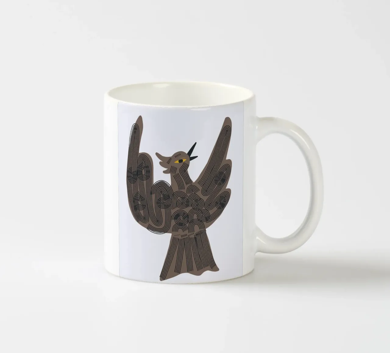 Piume stravaganti tazza in ceramica da Little Dean