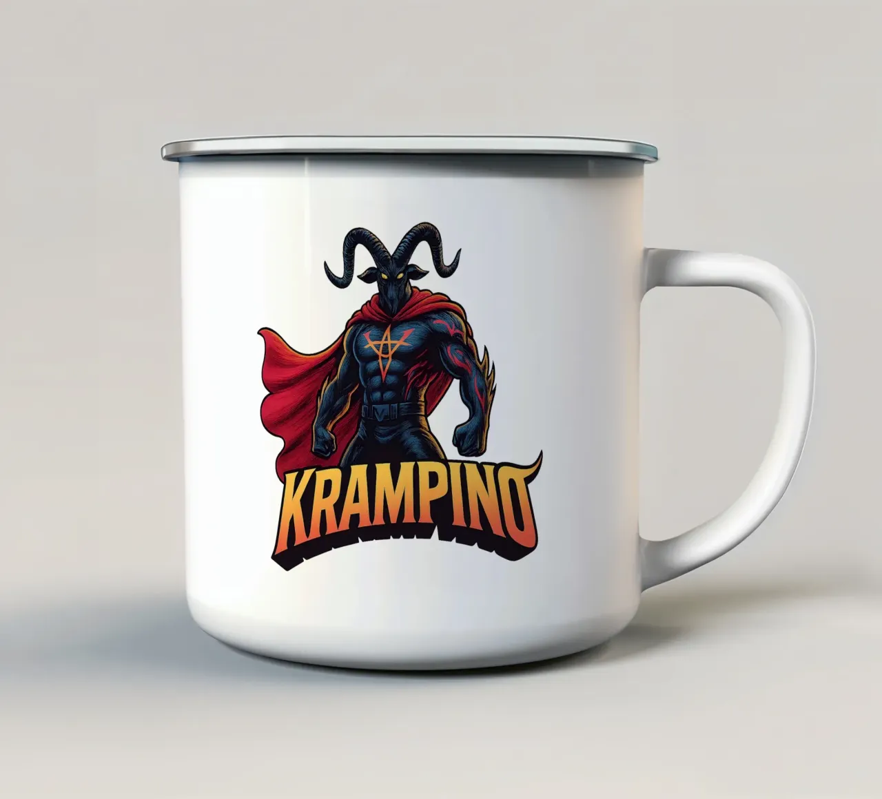 KRAMPINO - Krampus tazza in smalto da Vintage Van Gogh