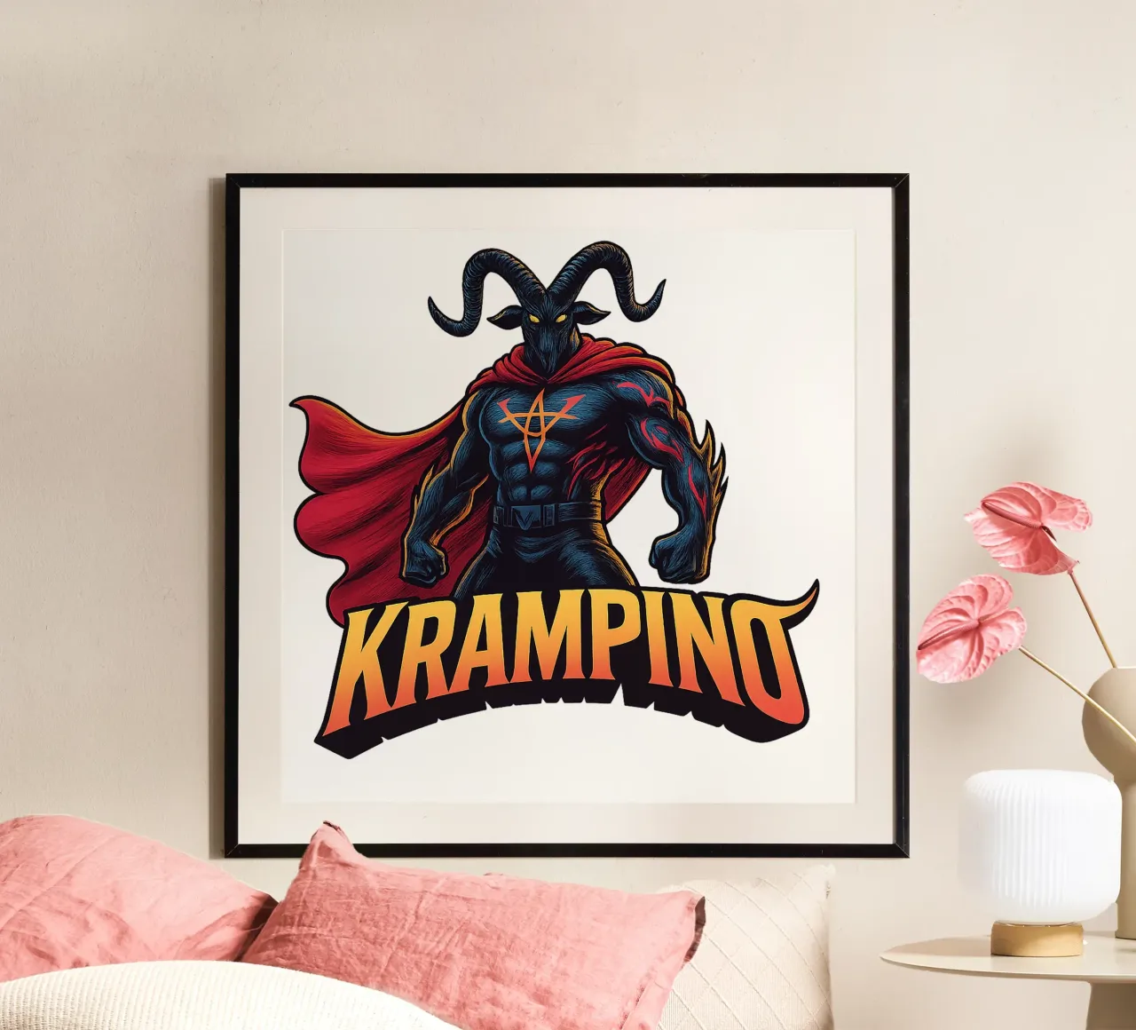 KRAMPINO - Krampus poster da Vintage Van Gogh