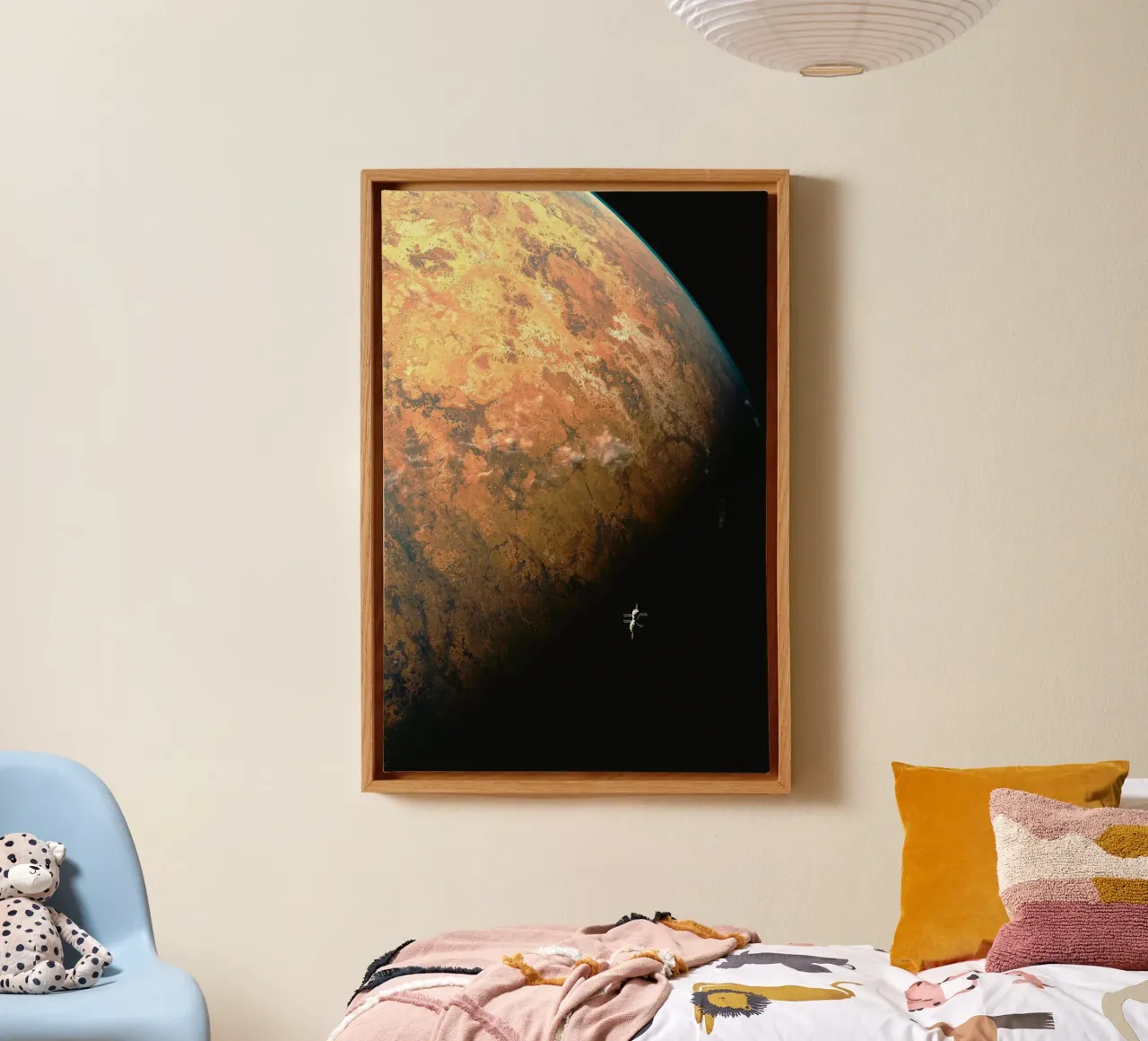 on the space tela con Cornice a cassetta da Good days