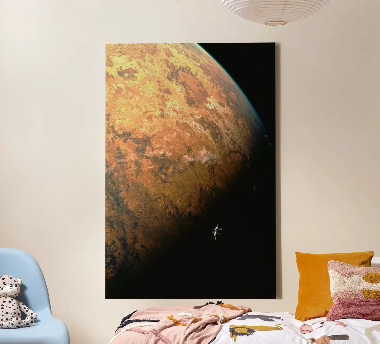 on the space tela con Cornice a cassetta da Good days