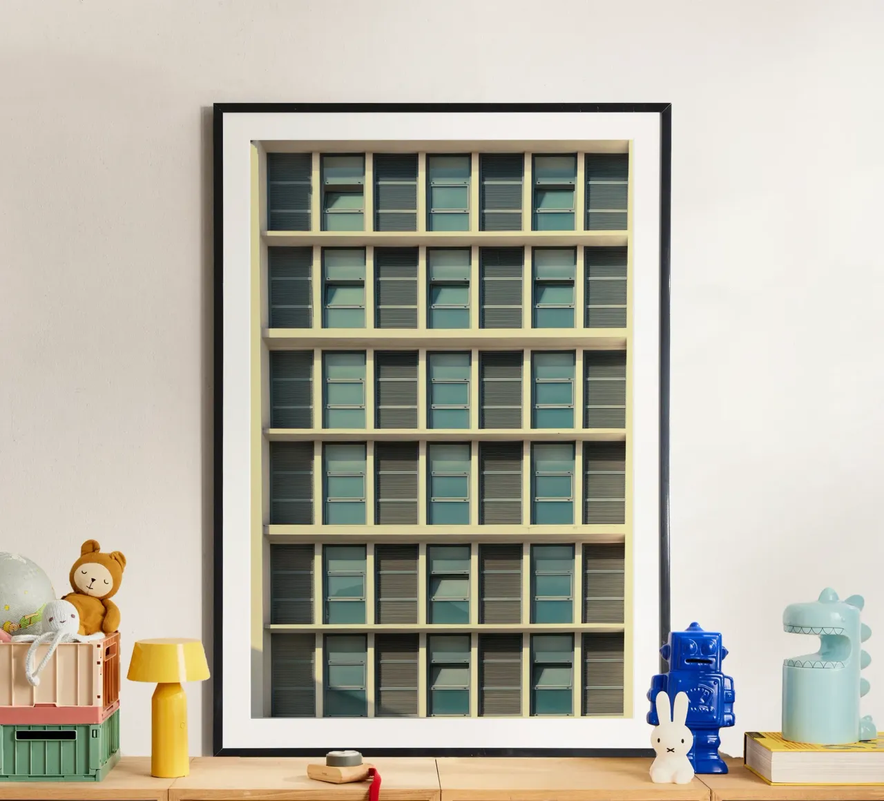 building balance poster con telaio in plastica da Good days