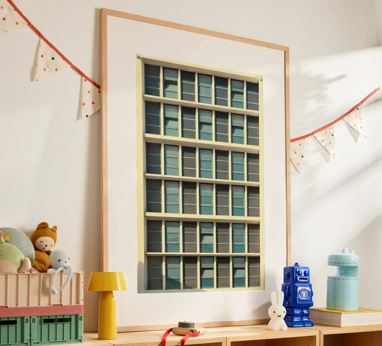 building balance poster con telaio in plastica da Good days