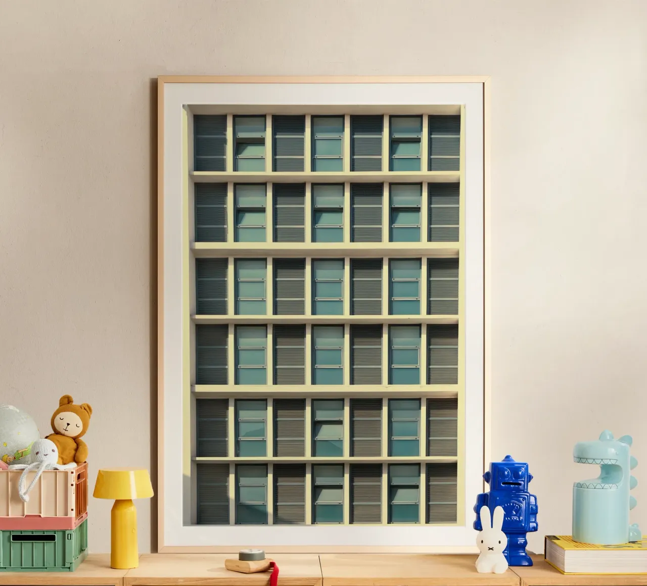 building balance poster con telaio in plastica da Good days