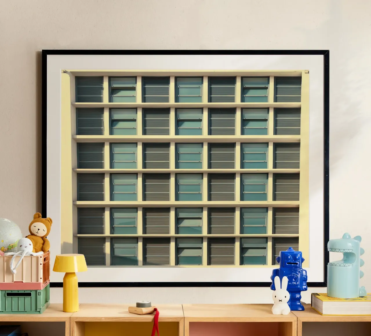 building balance poster con telaio in plastica da Good days