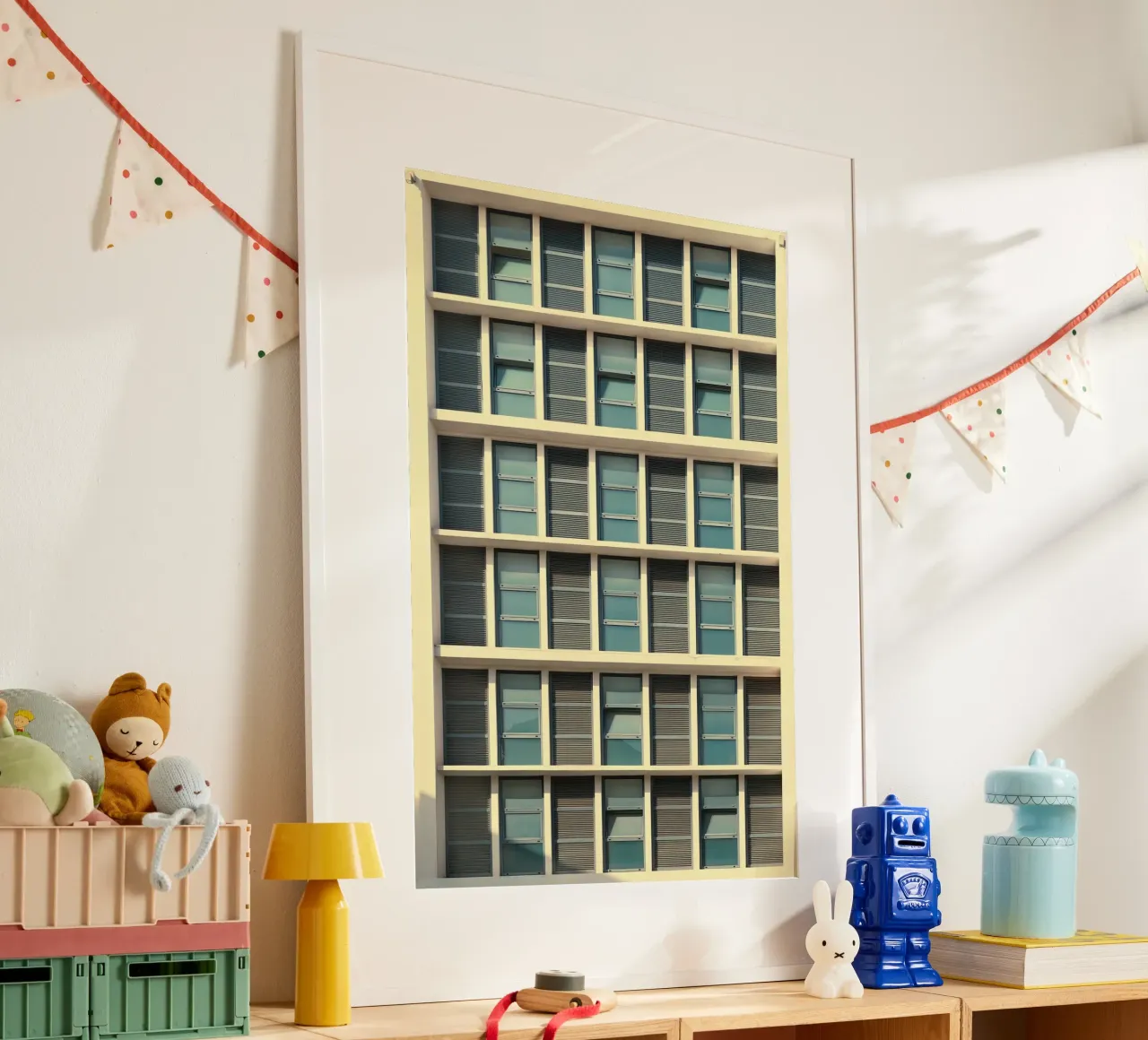 building balance poster con telaio in plastica da Good days
