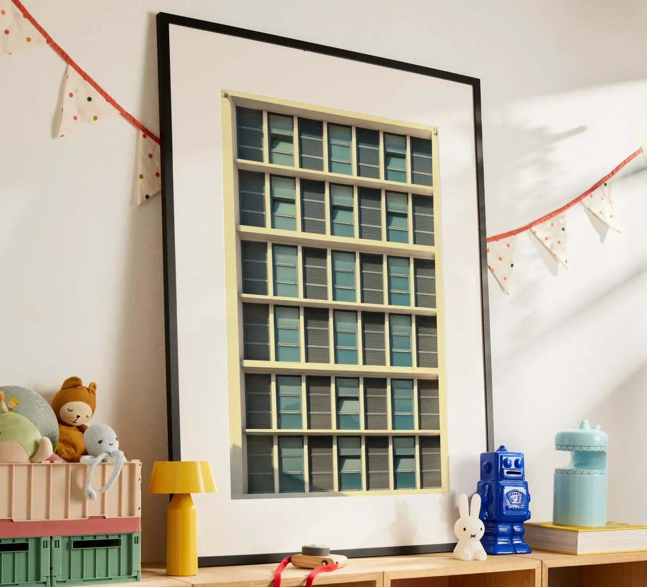 building balance poster con telaio in plastica da Good days