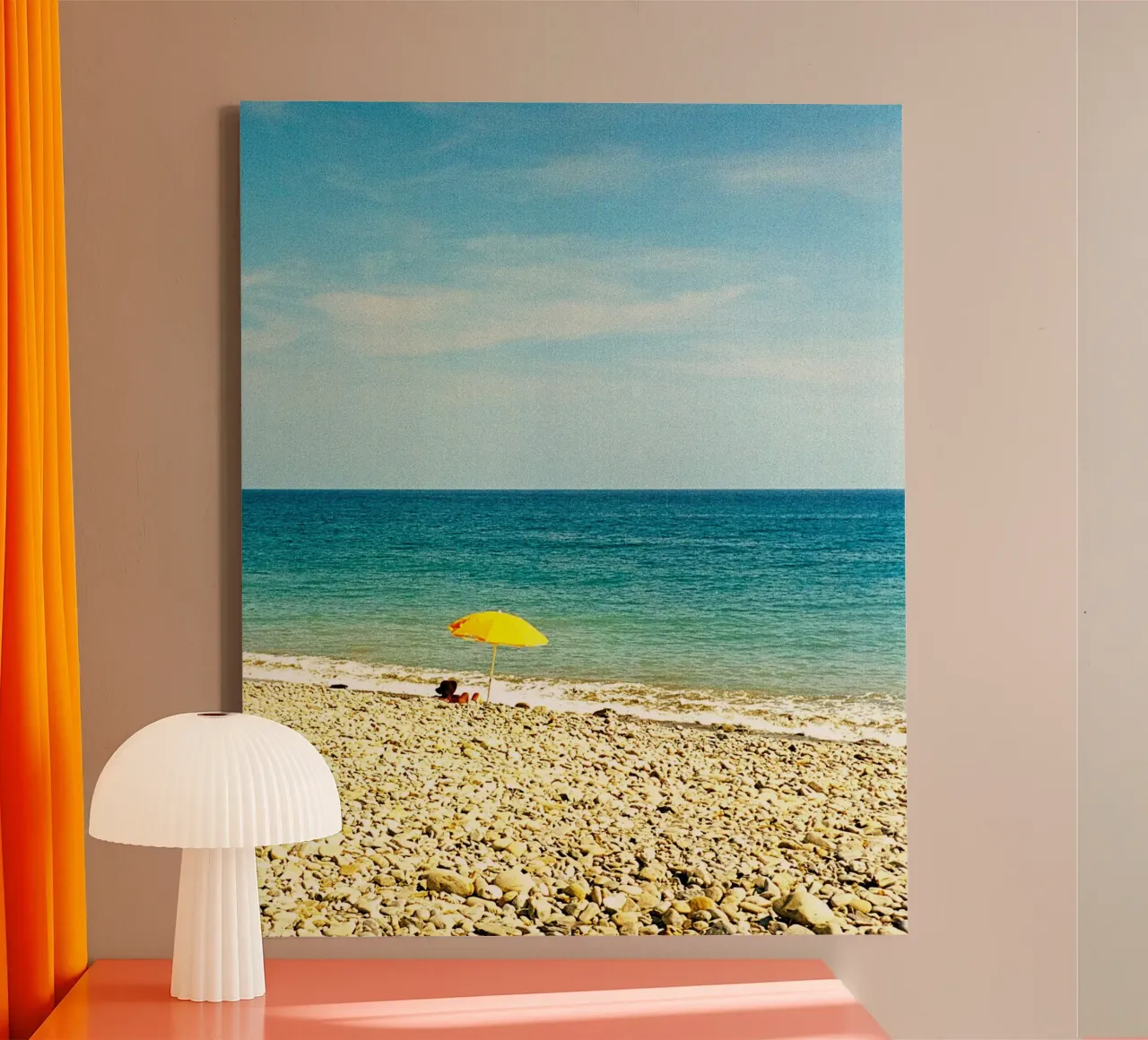 relax on the beach canvas met Baklijst van Good days
