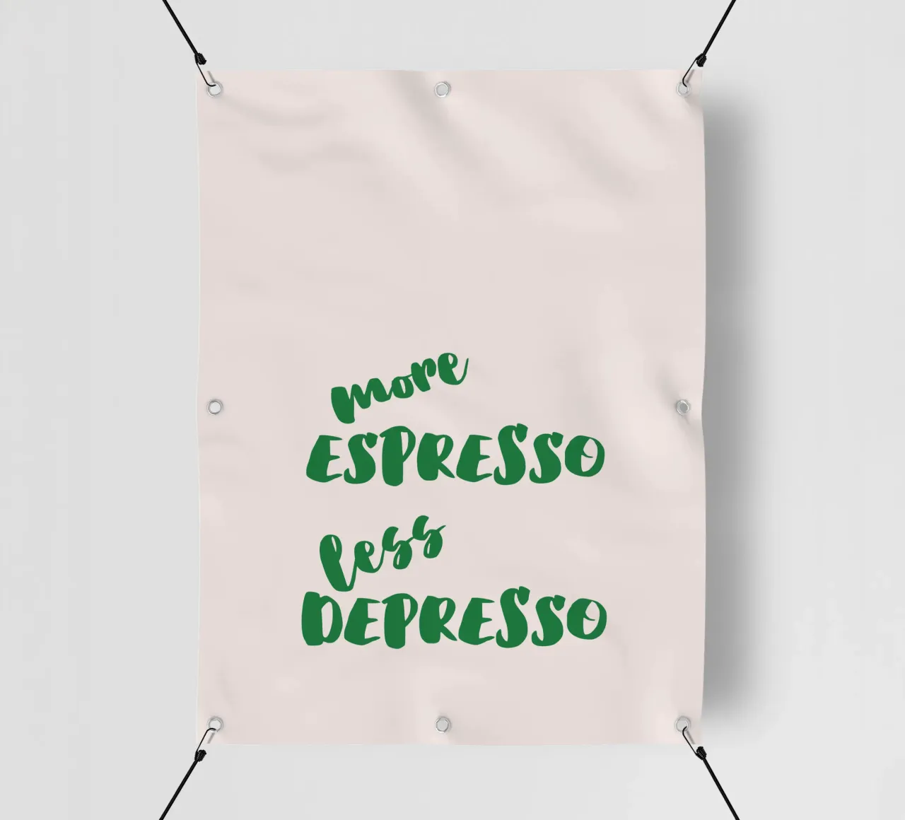 More Espresso Less Depresso telo in pvc da blisstype