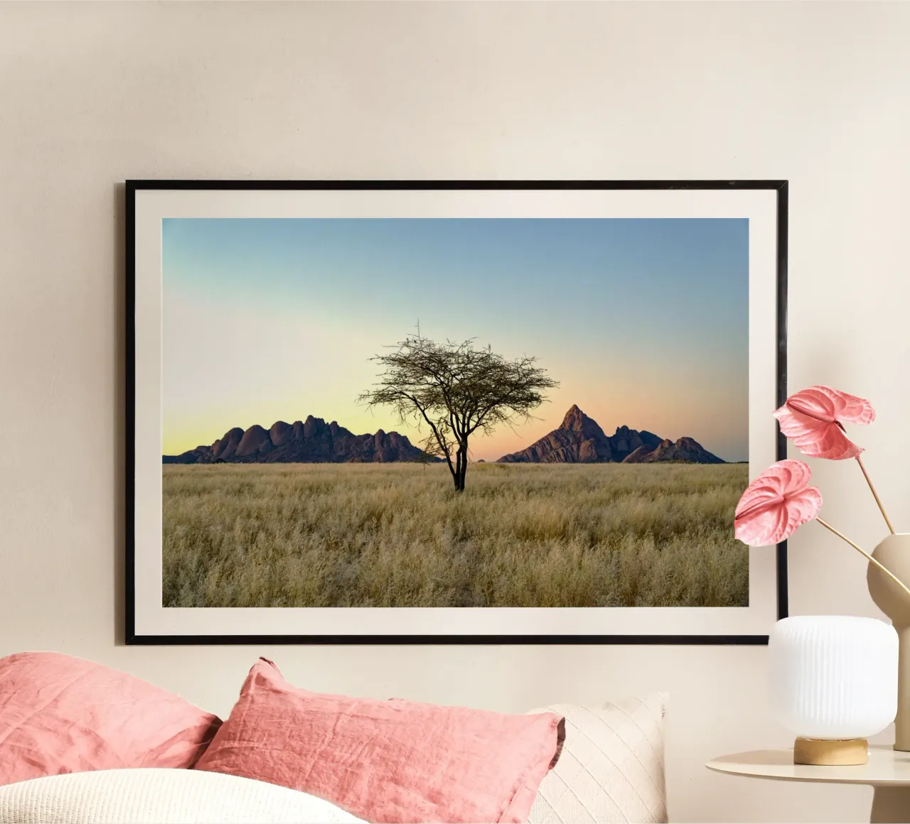 single tree poster con telaio in alluminio da lily