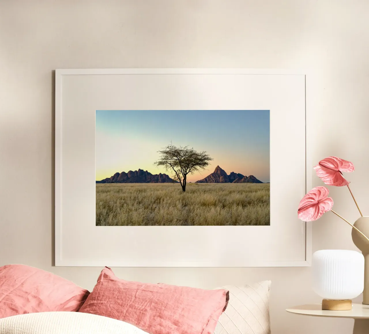 single tree poster con telaio in alluminio da lily