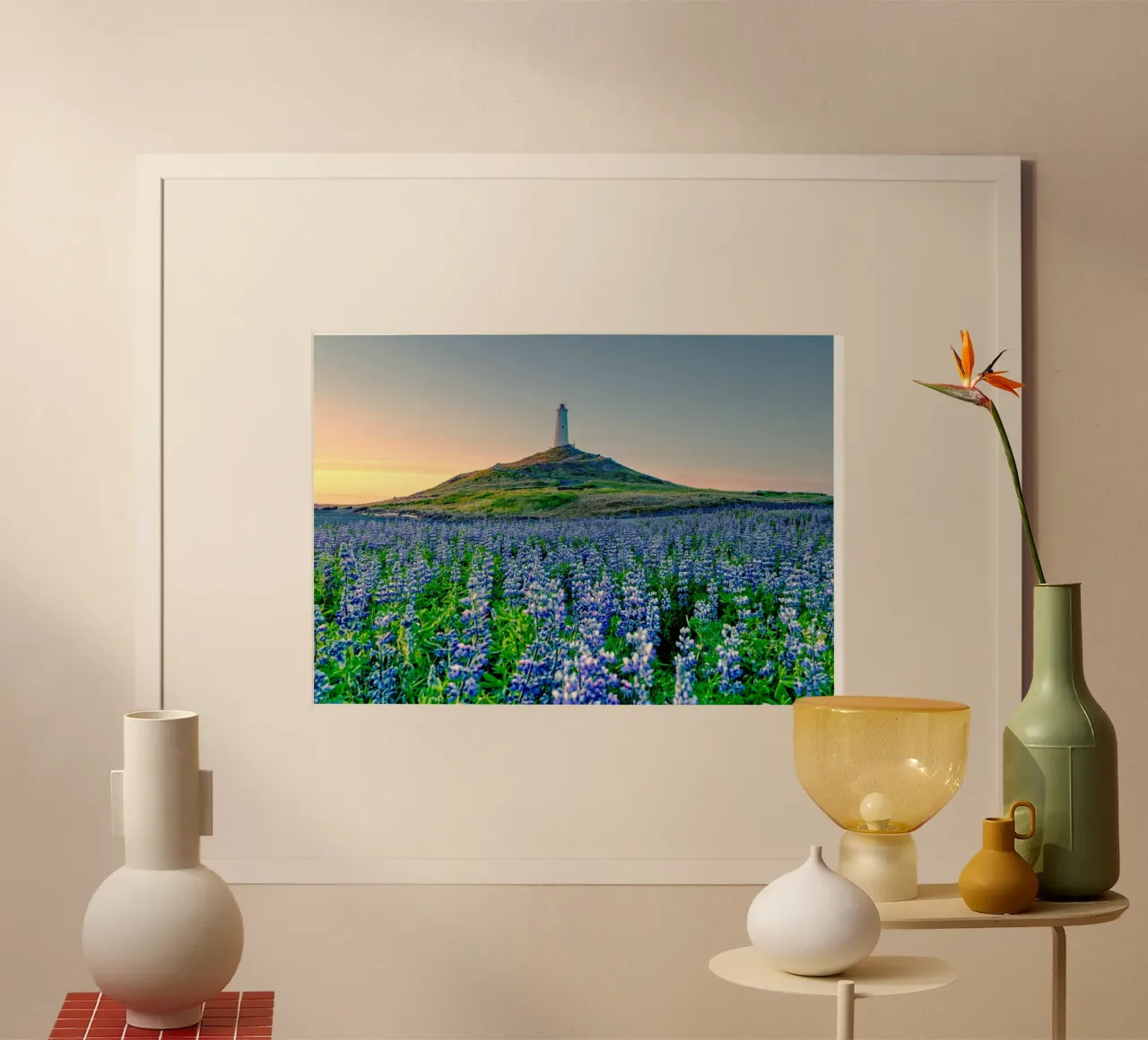 the forest of flower poster con telaio in legno da lily