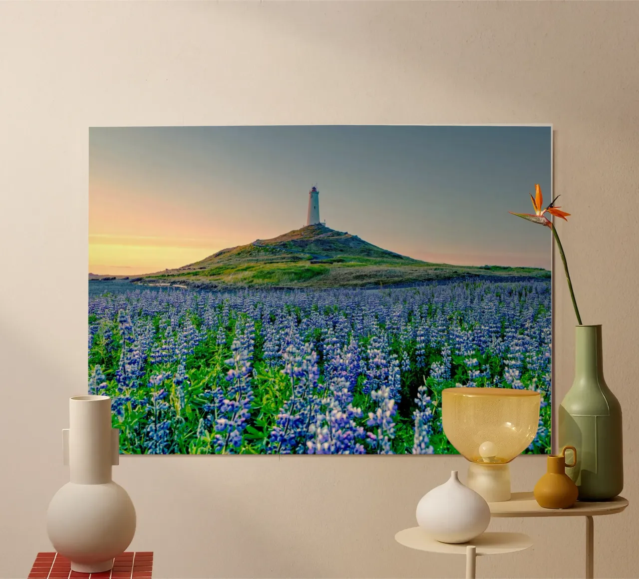 the forest of flower poster con telaio in legno da lily