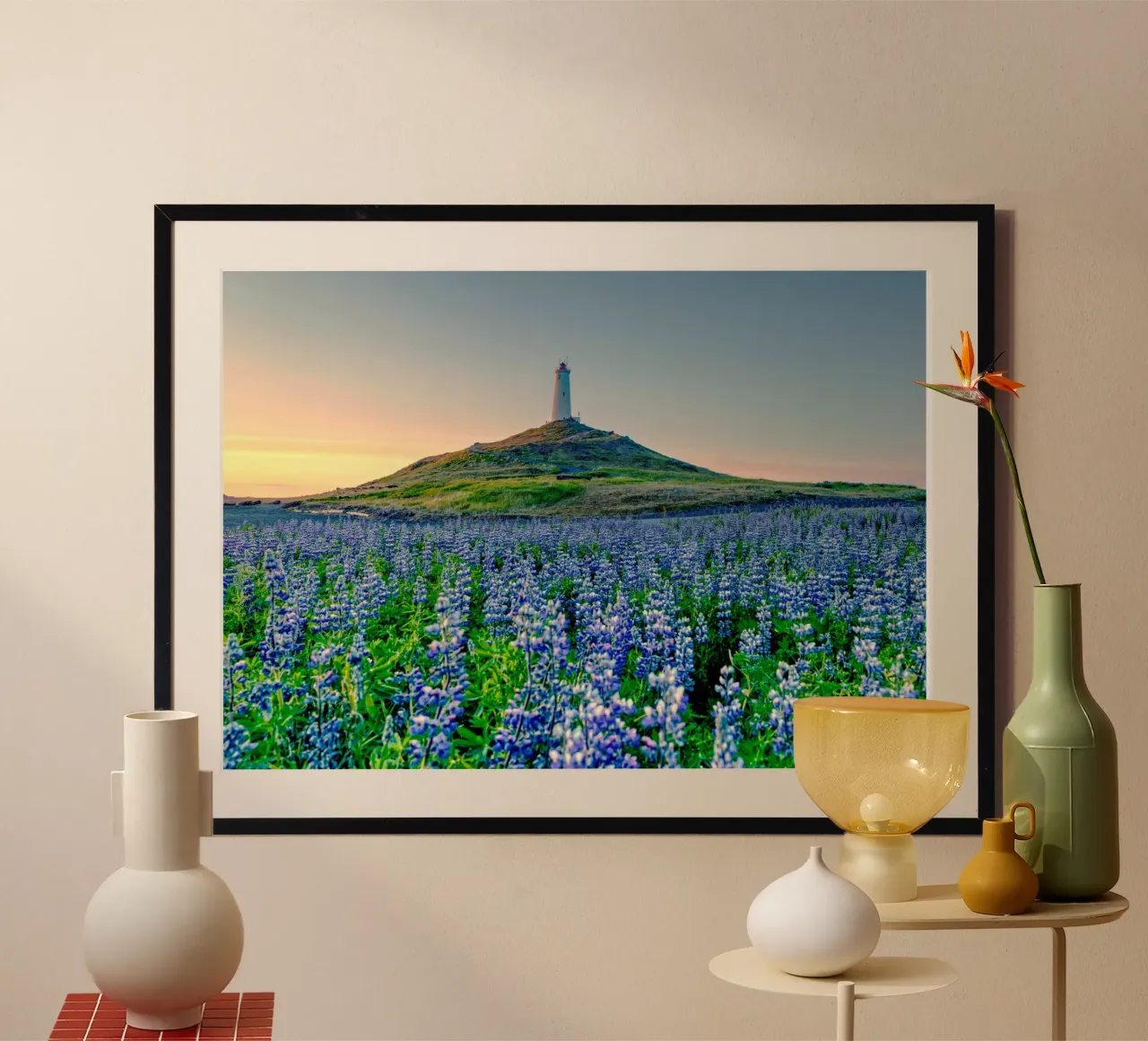 the forest of flower poster con telaio in legno da lily