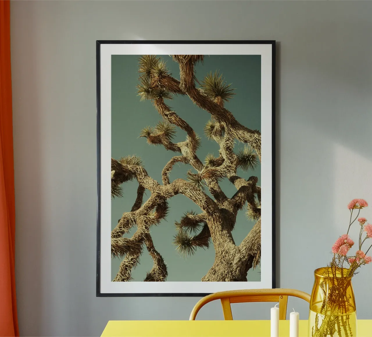 shape of tree poster con telaio in alluminio da lily