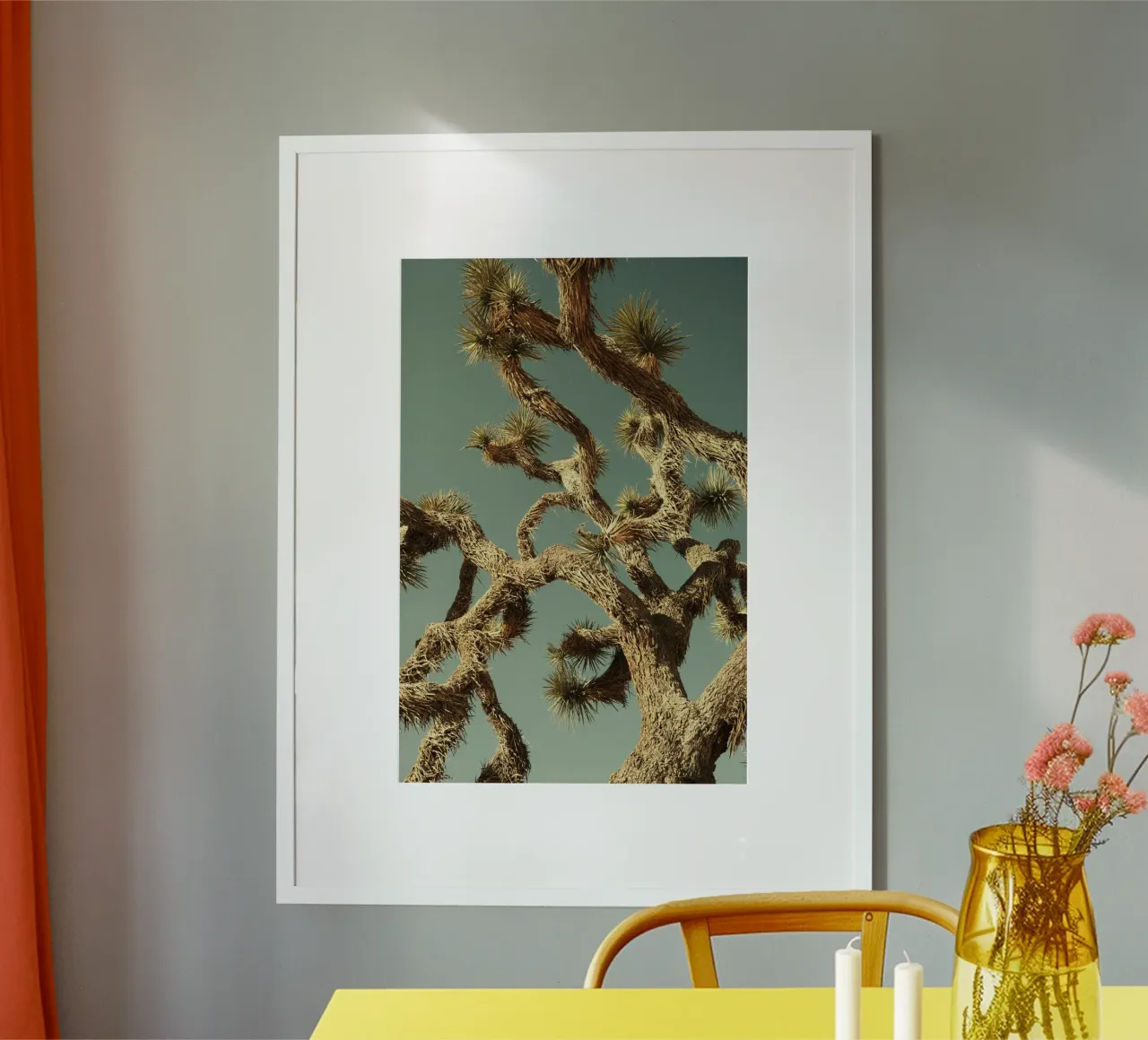 shape of tree poster con telaio in alluminio da lily