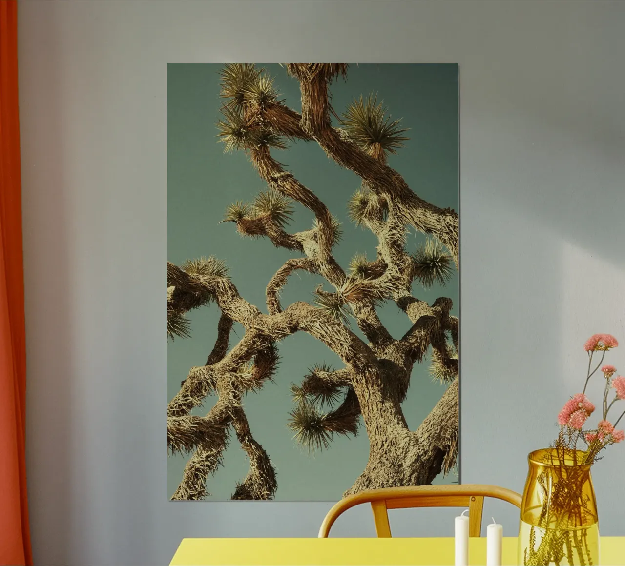 shape of tree poster con telaio in alluminio da lily