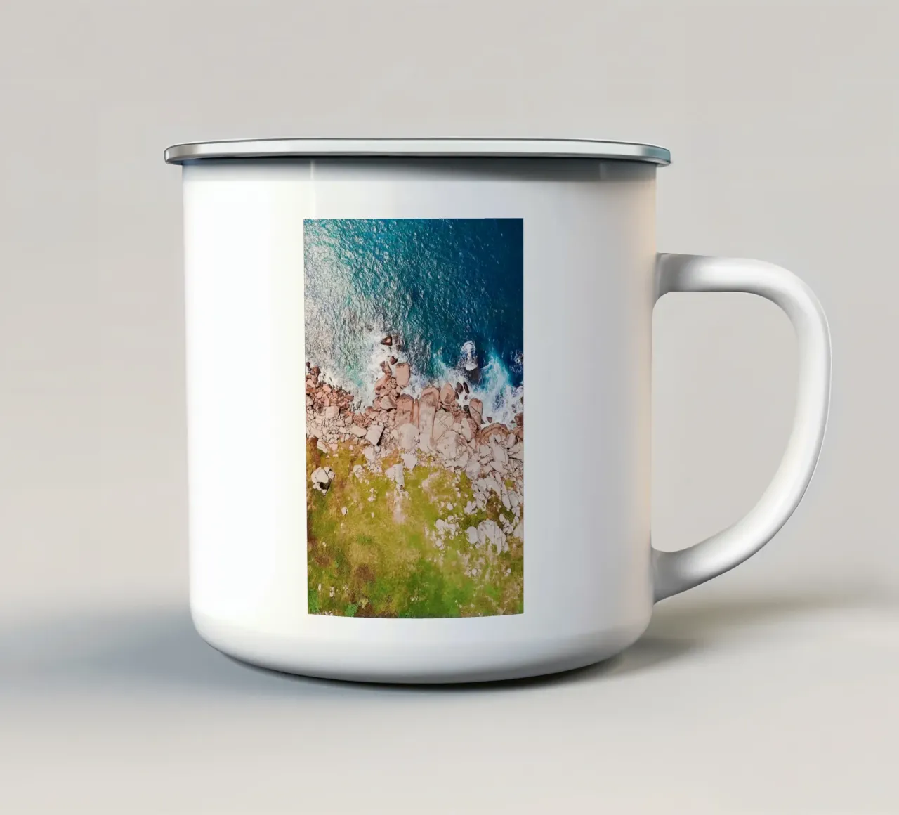 coast and water tazza in smalto da kichin