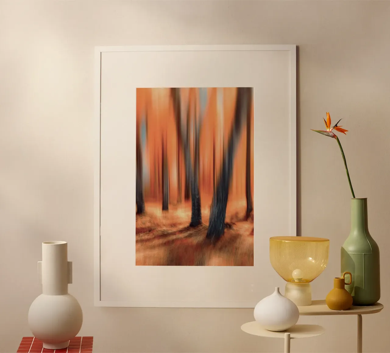 the color forest poster con telaio in legno da kichin