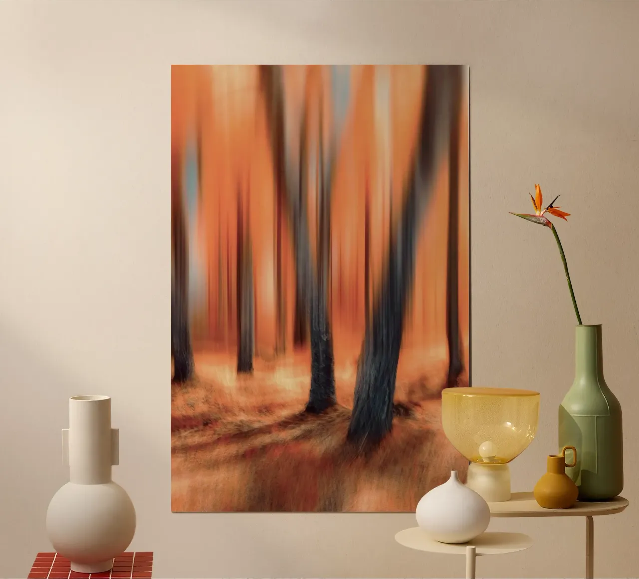 the color forest poster con telaio in legno da kichin