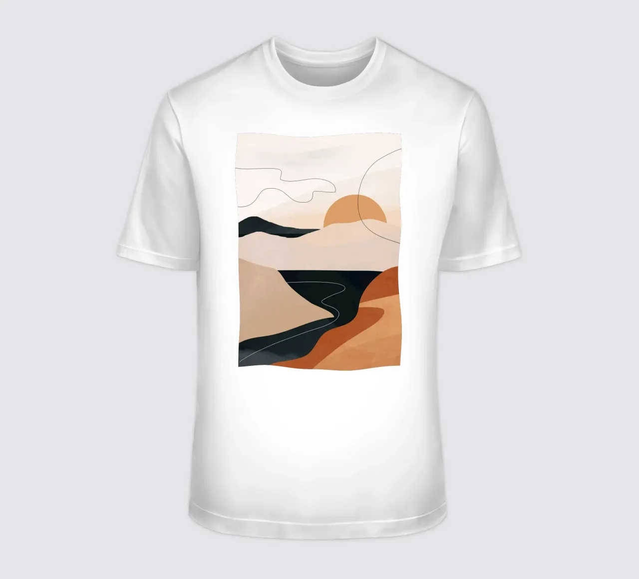 Abstract Art Landscape 2 t-shirt by ThingDesign