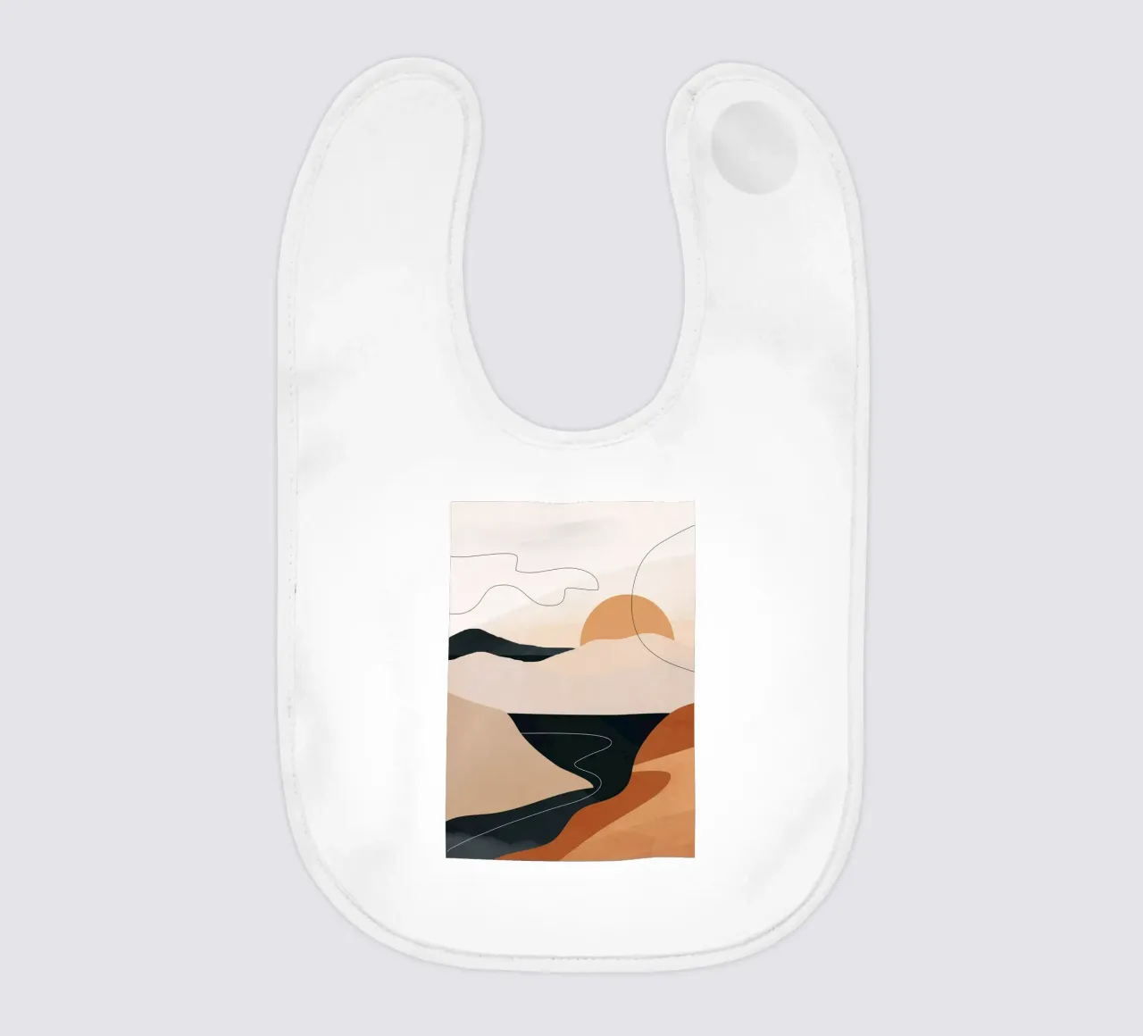 Abstract Art Landscape 2 baby bib by ThingDesign