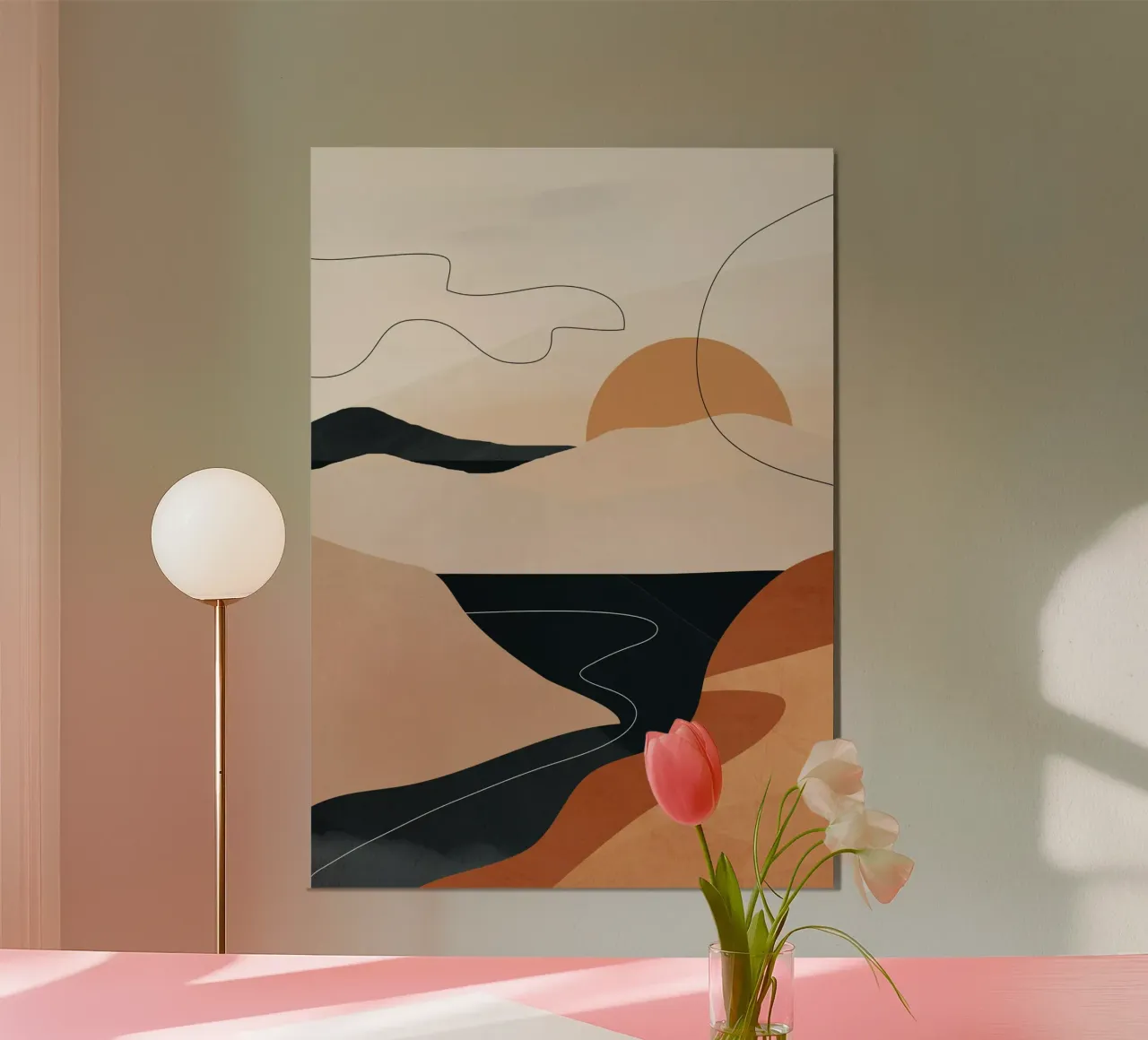 Abstract Art Landscape 2 hahnemühle by ThingDesign