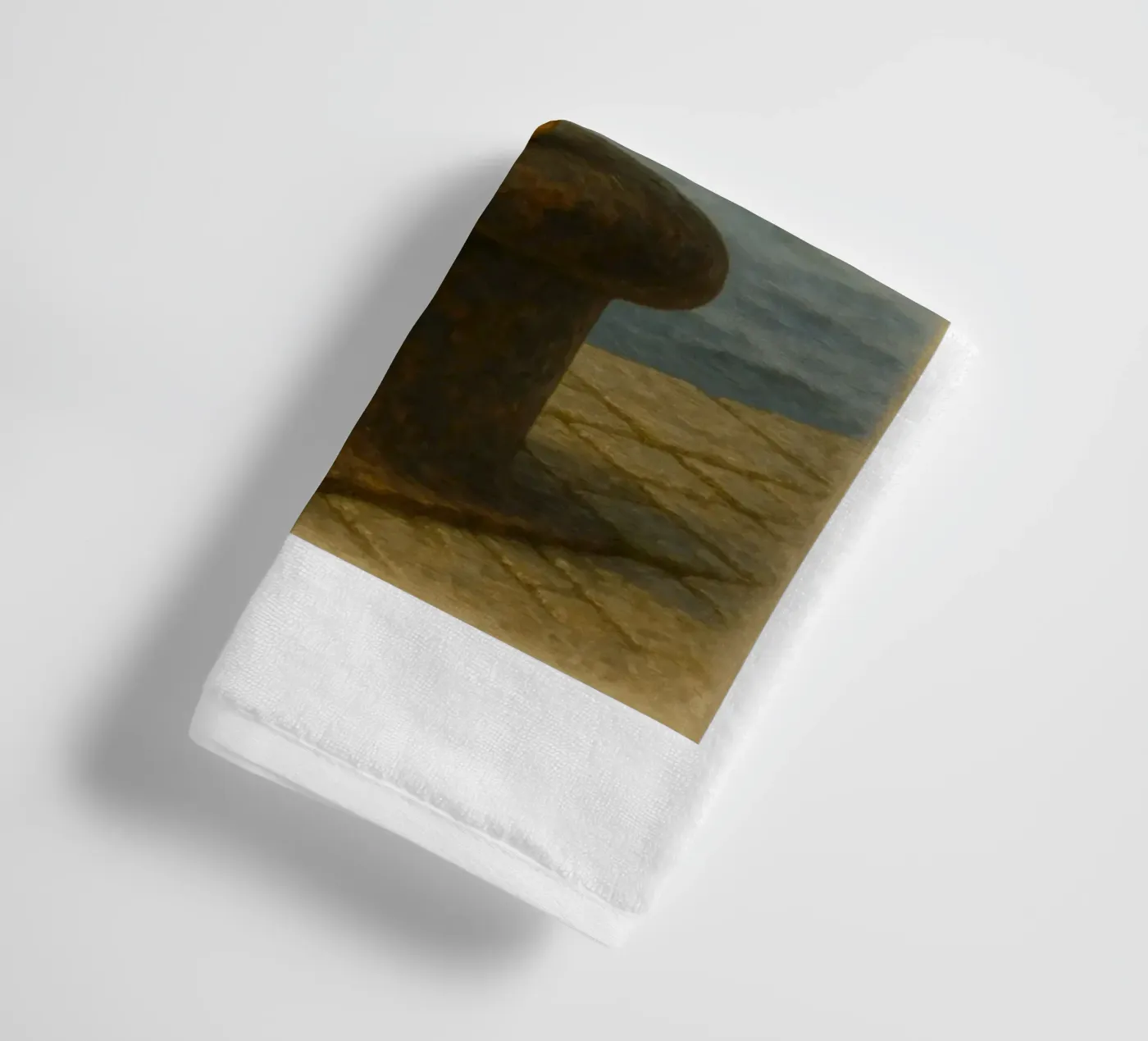 Möwe mit Sprotte badhanddoek van Fies&Fein