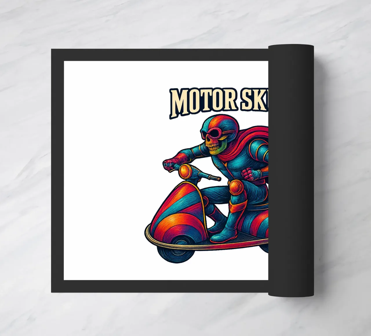 MOTOR SKULL zerbino da Vintage Van Gogh