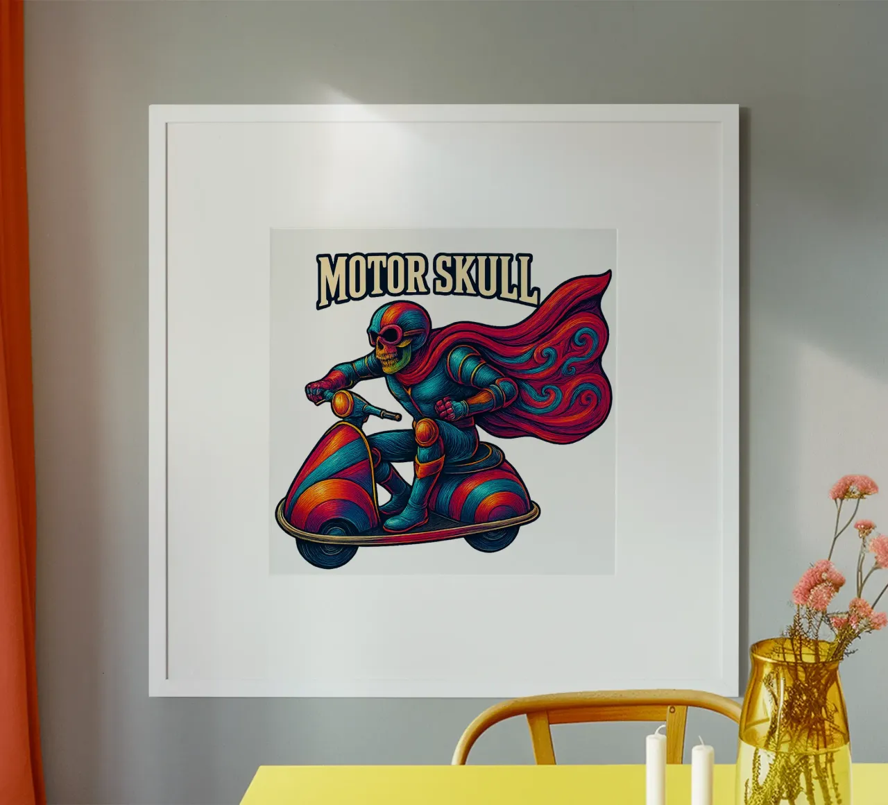 MOTOR SKULL poster da Vintage Van Gogh