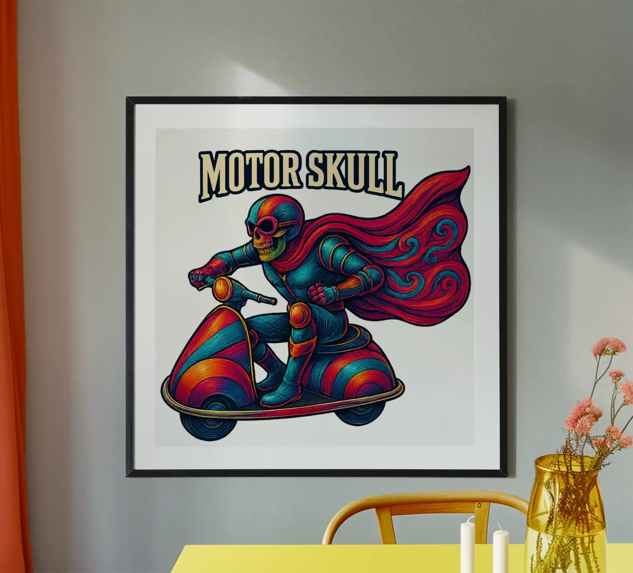 MOTOR SKULL poster da Vintage Van Gogh