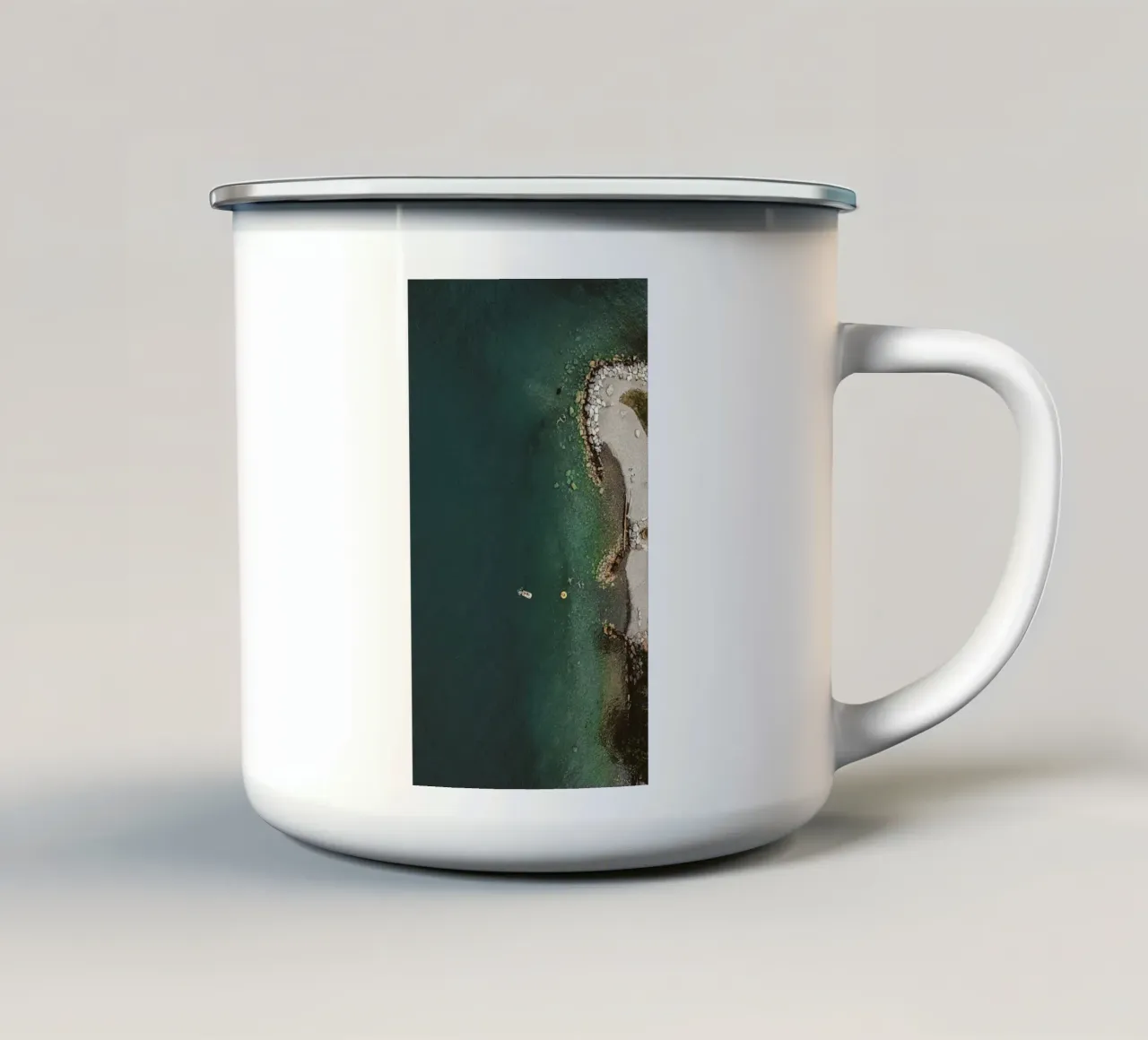 blue coast tazza in smalto da carsa