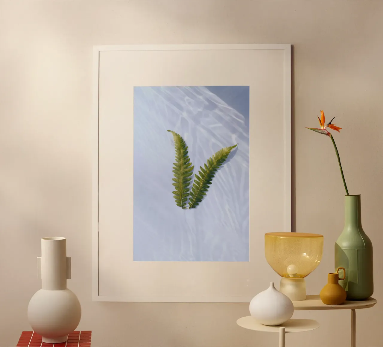 the butterfly leaf poster con telaio in plastica da carsa