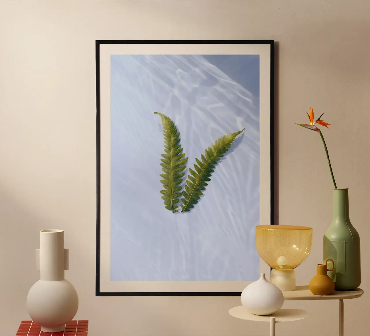 the butterfly leaf poster con telaio in plastica da carsa