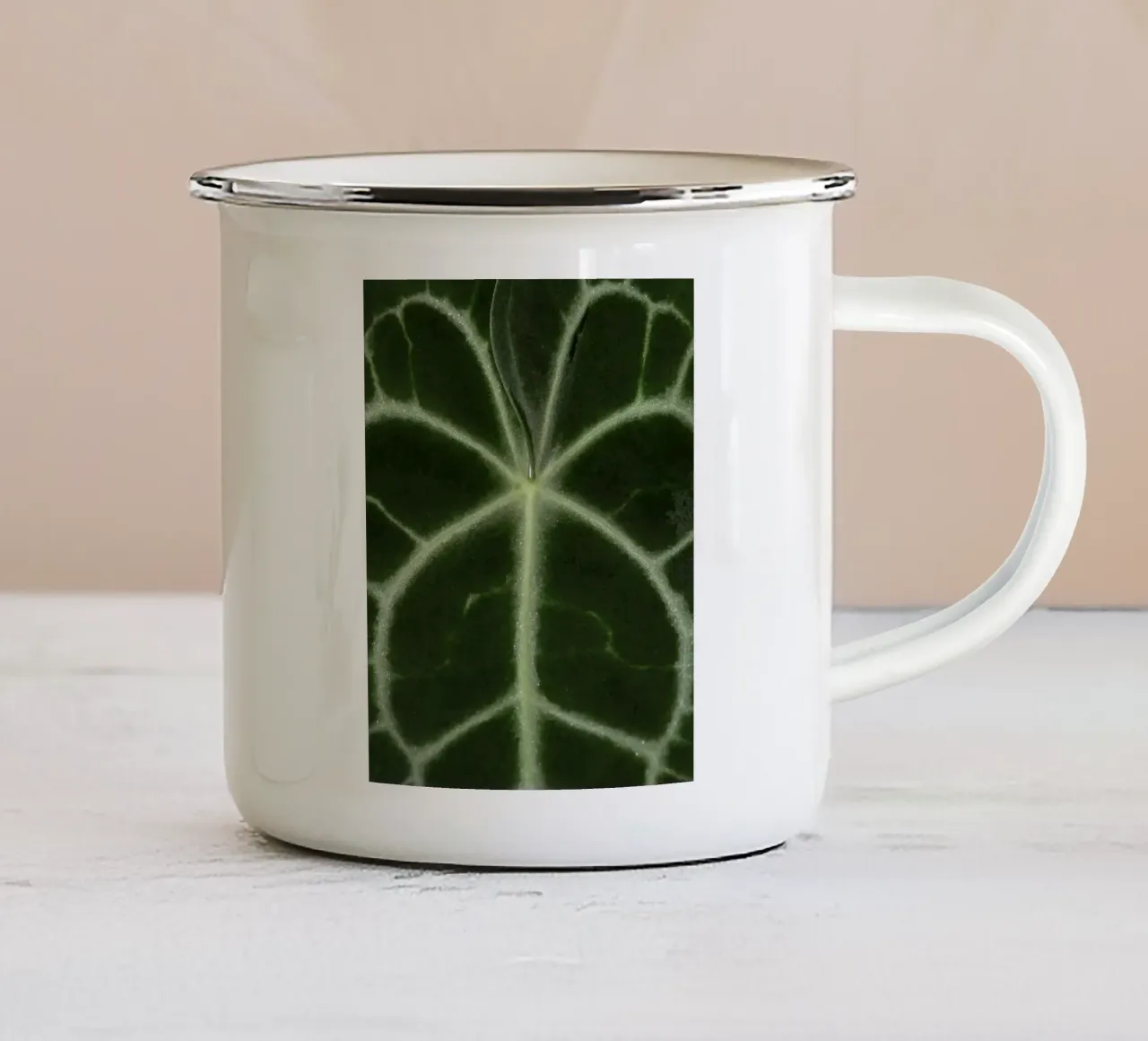 the leaf bone tazza in smalto da carsa