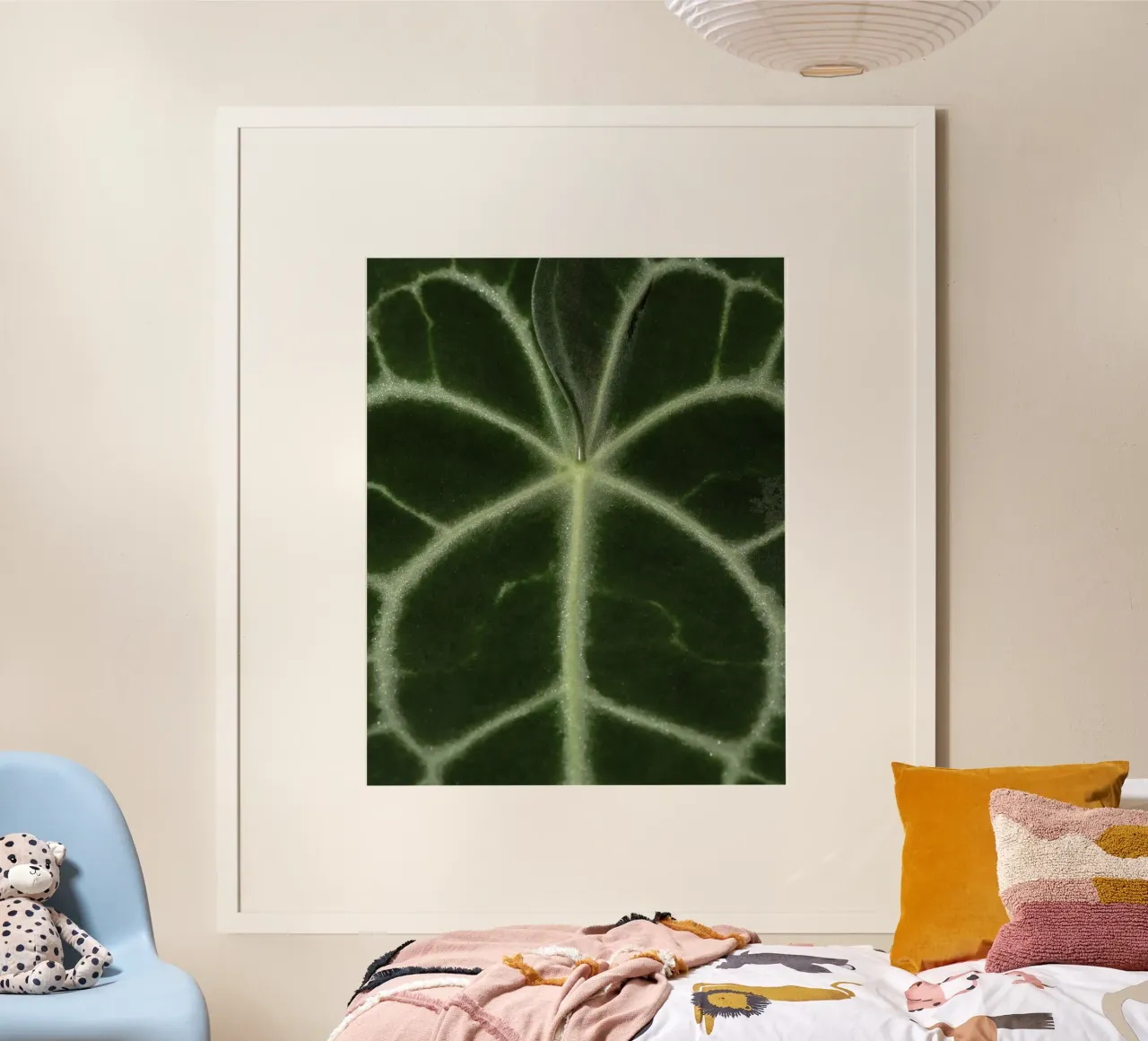 the leaf bone poster con telaio in plastica da carsa