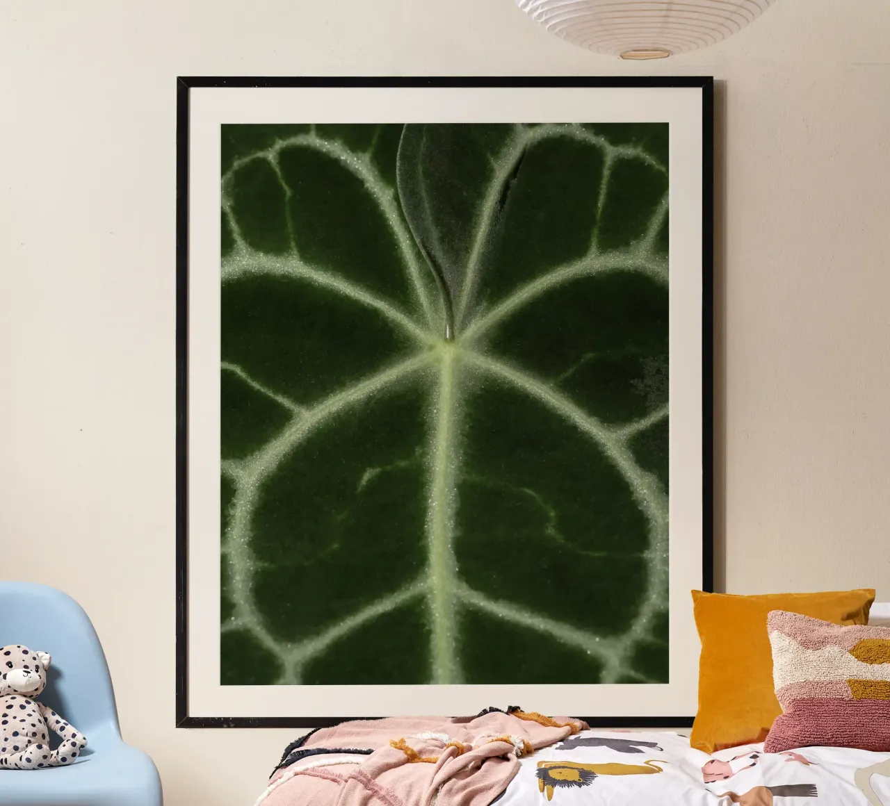 the leaf bone poster con telaio in plastica da carsa