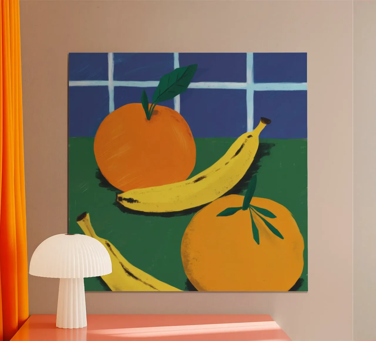 Una semplice natura morta di frutta poster con telaio in alluminio da Autumn Season