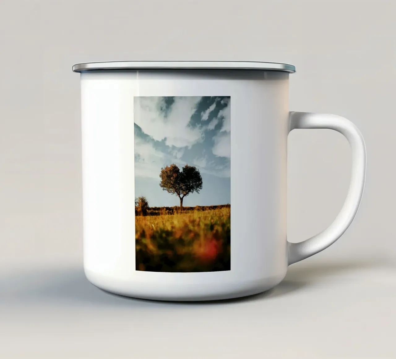 heart tree tazza in smalto da carsa