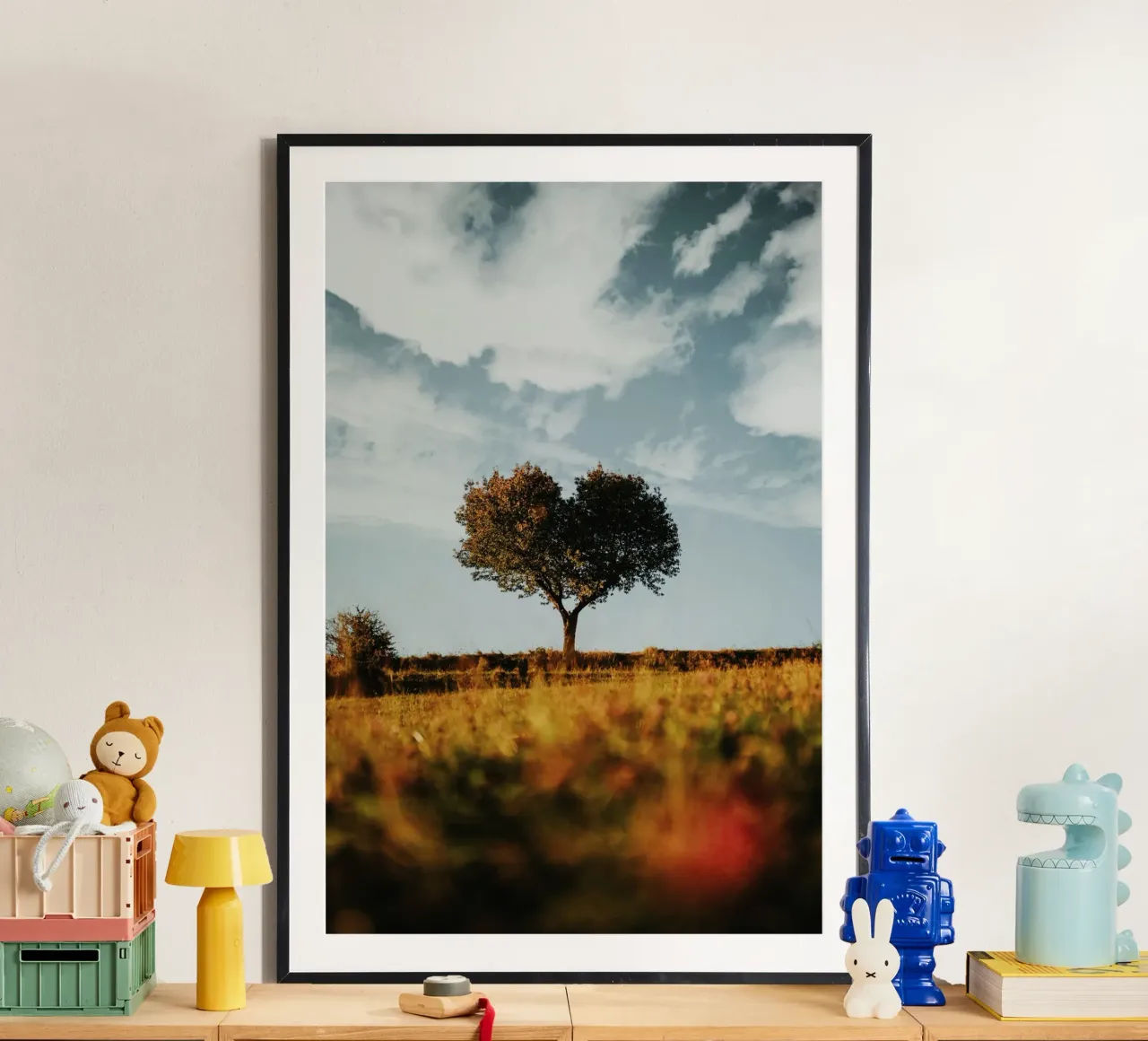 heart tree poster con telaio in alluminio da carsa