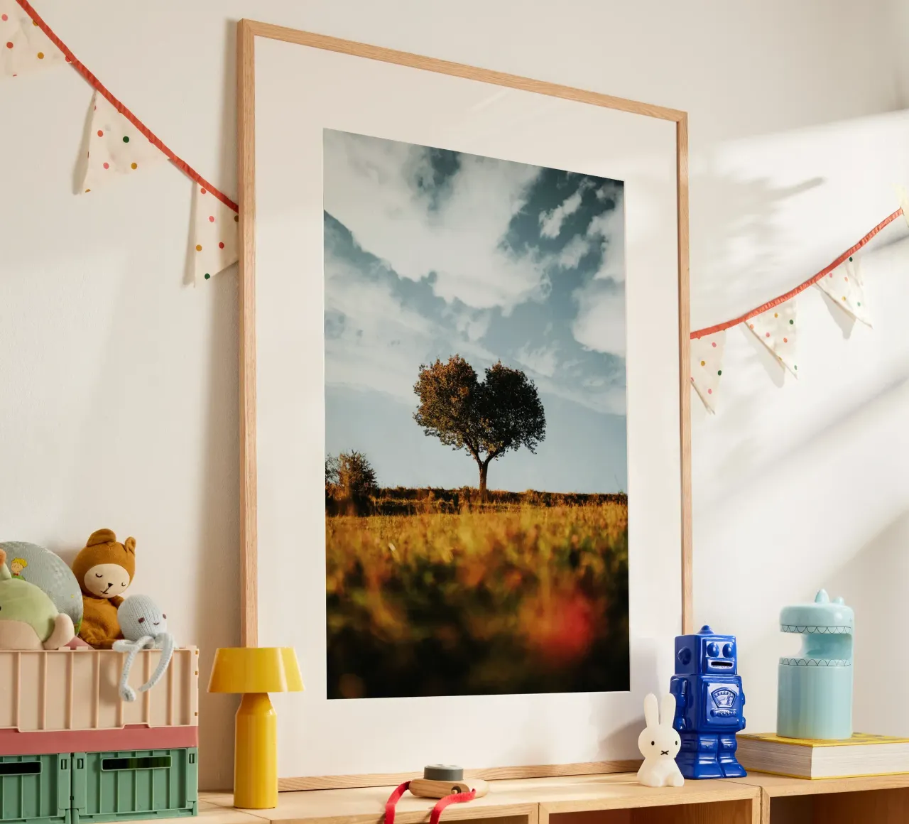 heart tree poster con telaio in alluminio da carsa