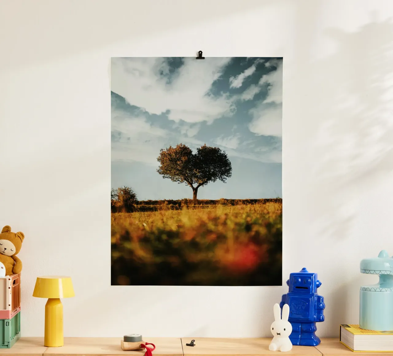 heart tree poster con telaio in alluminio da carsa