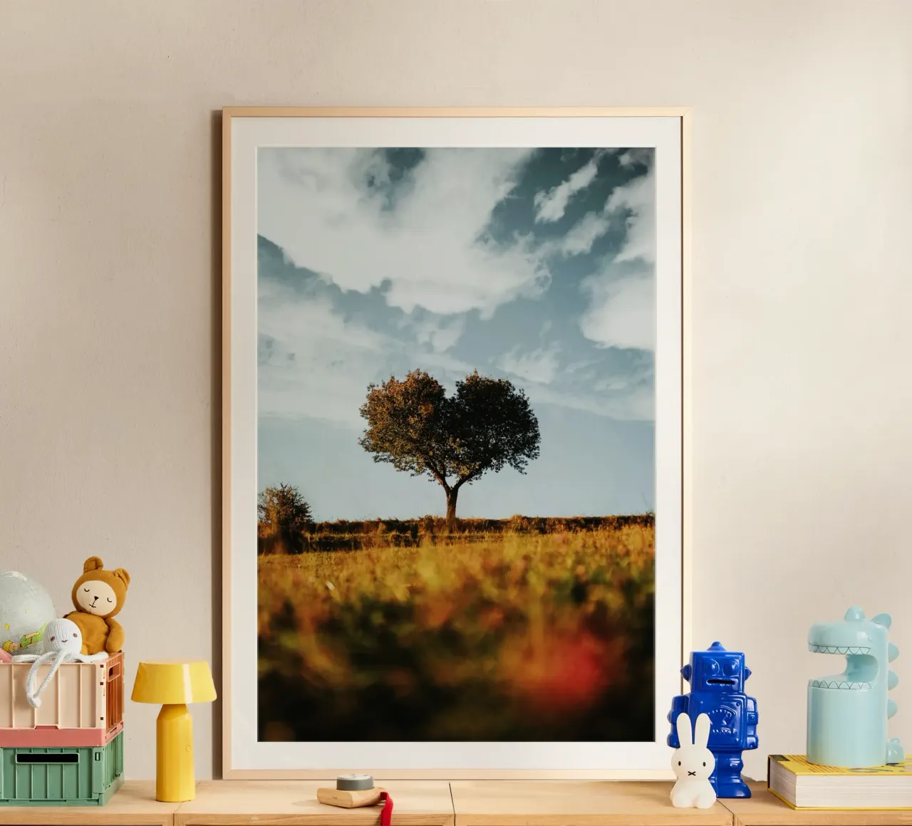 heart tree poster con telaio in alluminio da carsa