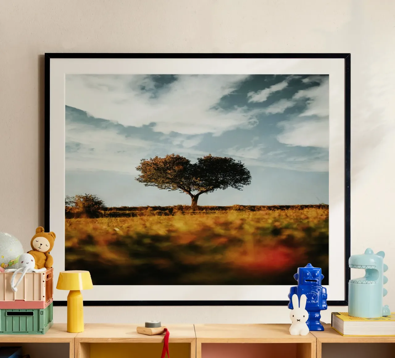 heart tree poster con telaio in alluminio da carsa